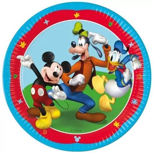 Talerzyki papierowe Mickey 23cm - tantis.pl