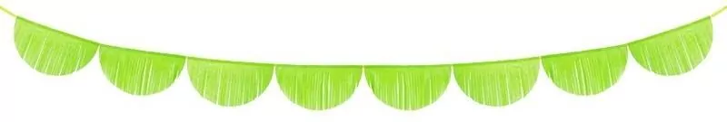 Girlanda bibułowa frędzle zielone jabłuszko 3m - tantis.pl