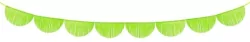 Girlanda bibułowa frędzle zielone jabłuszko 3m