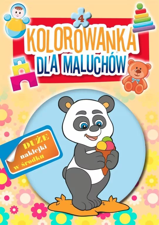 Panda. Kolorowanka dla maluchów. Część 4 - tantis.pl