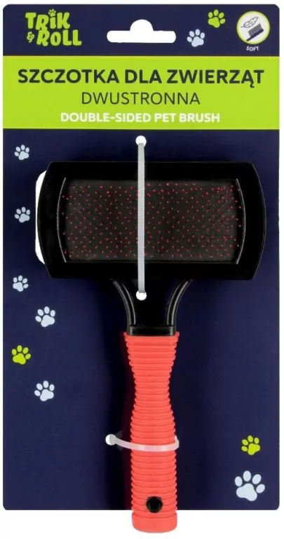 Szczotka dla zwierząt dwustronna - tantis.pl