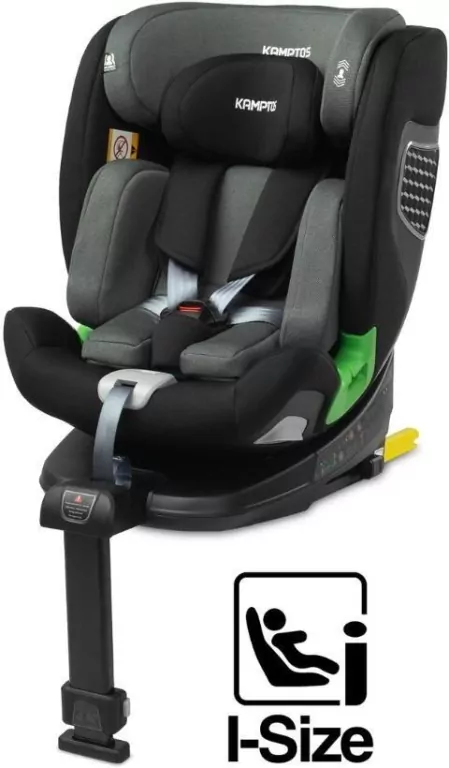 Caratero Fotelik Kamptos I-Size szary (40-150cm) - tantis.pl