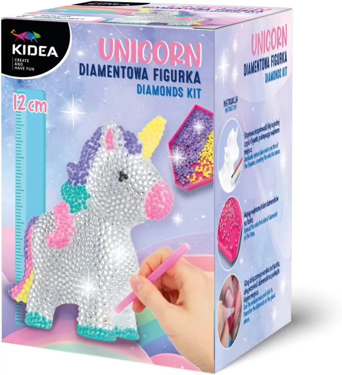 Figurka diamentowa unicorn KIDEA - tantis.pl