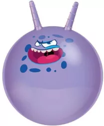 Piłka do skakania z rogami fioletowa 45cm