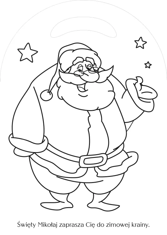 Kolorowa gwiazdka. Mikołaj - tantis.pl