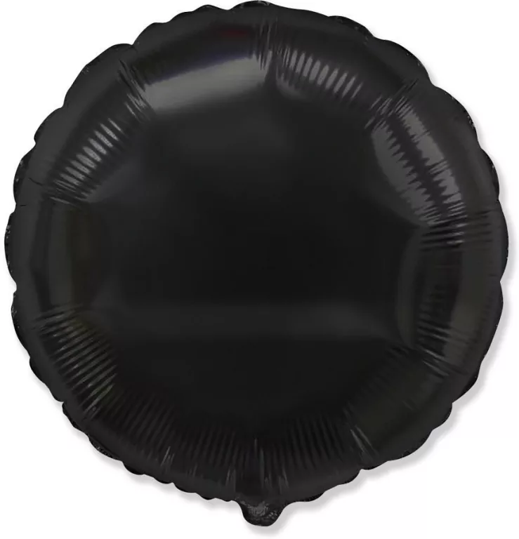 Balon foliowy Okrągły czarny 45cm - tantis.pl