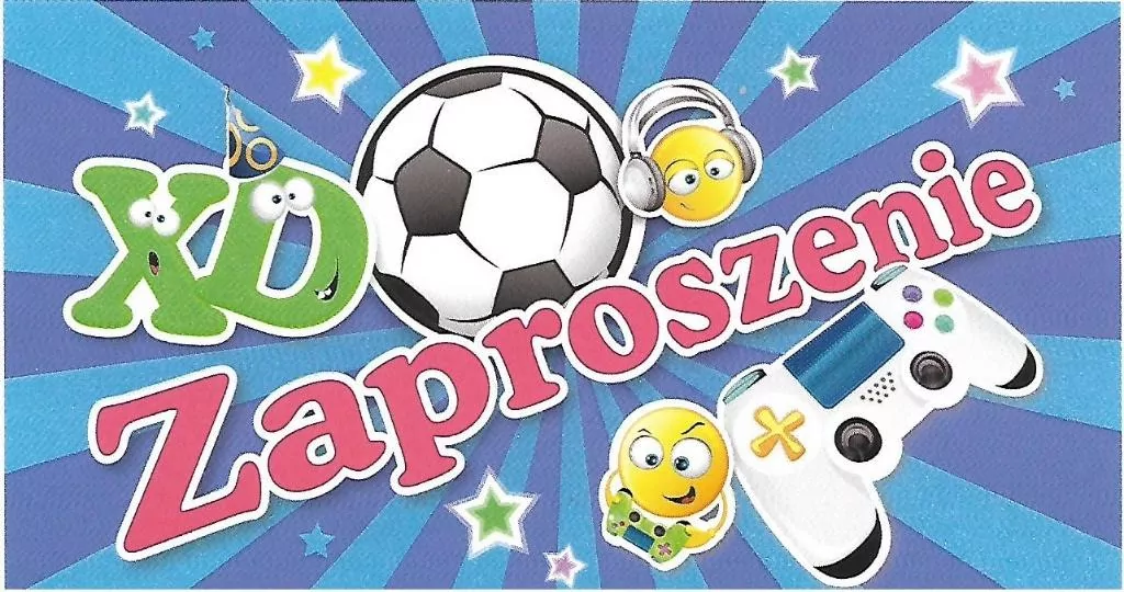 Zaproszenie Urodziny dziecięce (10szt) - tantis.pl