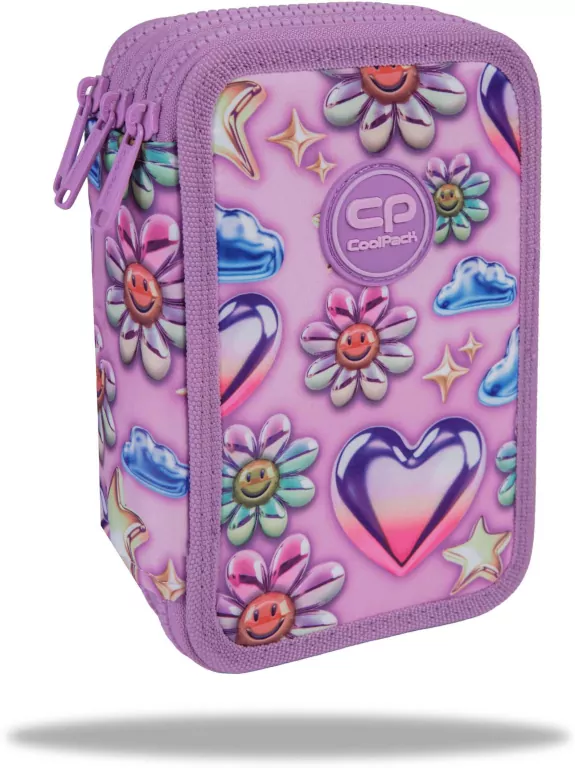 Piórnik potrójny z wyposażeniem Coolpack Jumper 3 Balloons - tantis.pl