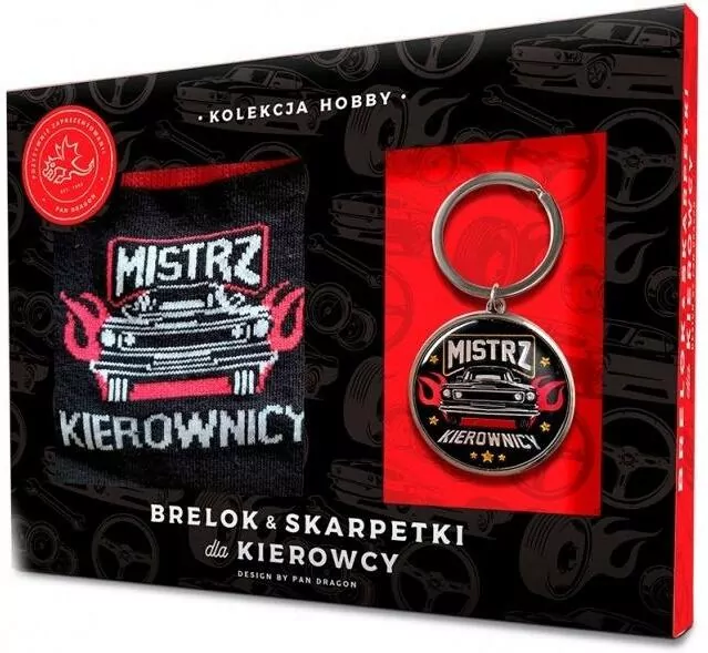 Zestaw: brelok i skarpetki dla kierowcy - tantis.pl
