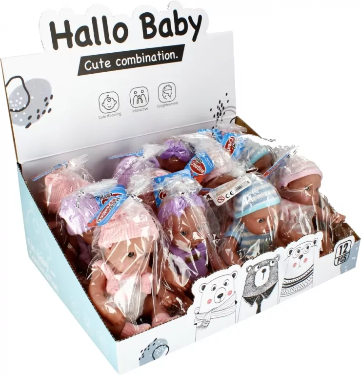 Lalka Bobas 20cm 523365 p12 Mega Creative mix cena za 1 sztukę - tantis.pl