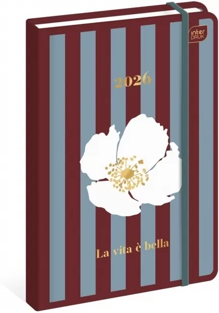 Kalendarz 2026 książkowy A5/192K Metallic Tutto - tantis.pl