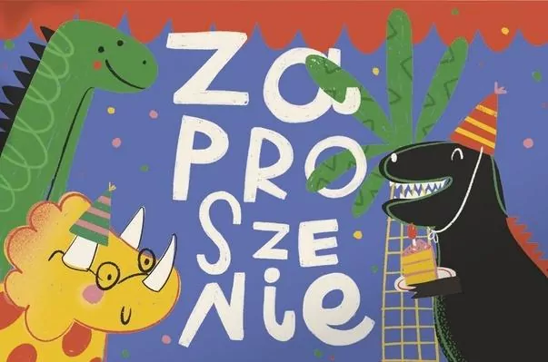 Zaproszenie Urodziny (5szt) - tantis.pl