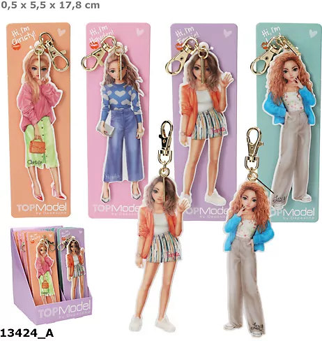 Breloczek modelka Top Model mix 13424A - tantis.pl