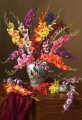 Castor. Puzzle 1000. Gladioli in Chinese Vase - tantis.pl
