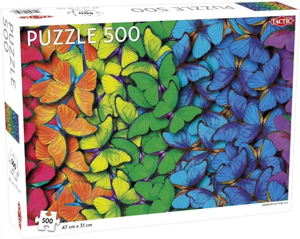 Puzzle 500. Rainbow Butterflies - tantis.pl