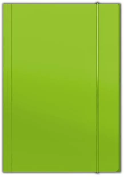 Teczka A4 z gumką. Plus Top. Jasnozielona - tantis.pl