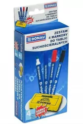 Zestaw 4 markery do tablic suchościeralnych