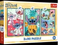 Puzzle 3x80 Świat Stitcha TREFL - tantis.pl