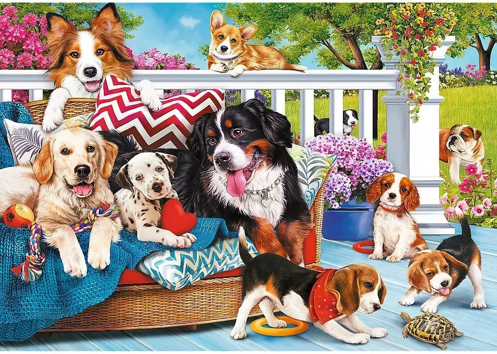 Puzzle 1000. Cuteness Overload: Doggy Friendship - tantis.pl
