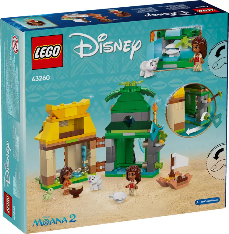 LEGO® Zabawy Vaiany na wyspie 43260 - tantis.pl
