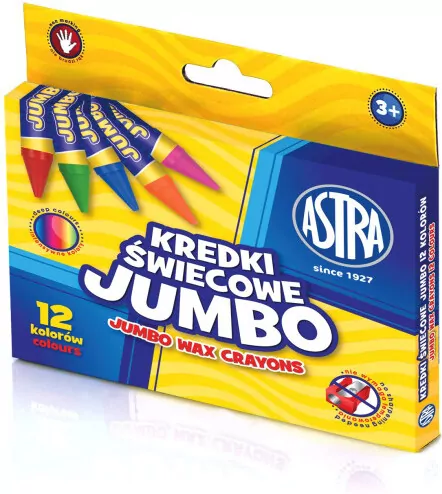 Kredki świecowe Super Jumbo 12 kolorów - tantis.pl