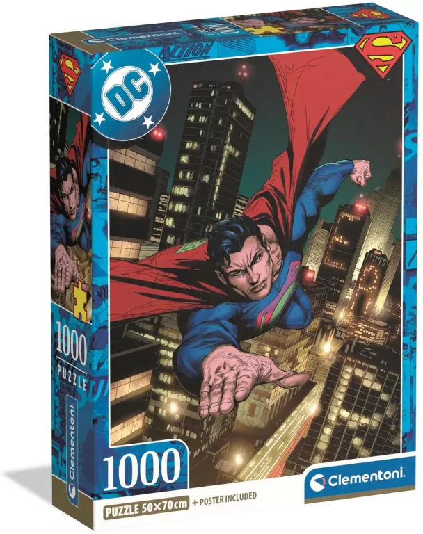 Puzzle 1000 Compact DC Superman - tantis.pl