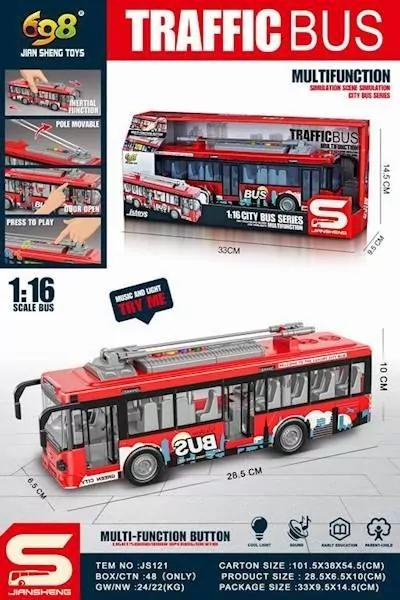 Autobus ze światłem i dźwiękiem 1:16 - tantis.pl