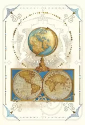 Karnet 12x18cm + koperta Globus