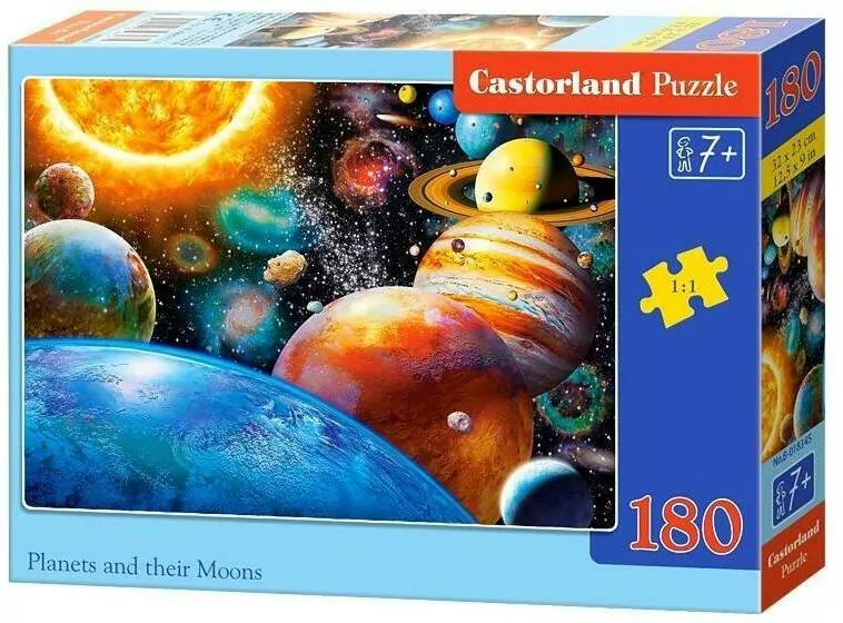 Puzzle 180 Planety i ich księżyce - tantis.pl