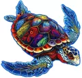 Puzzle 189 drewniane Żółw - tantis.pl