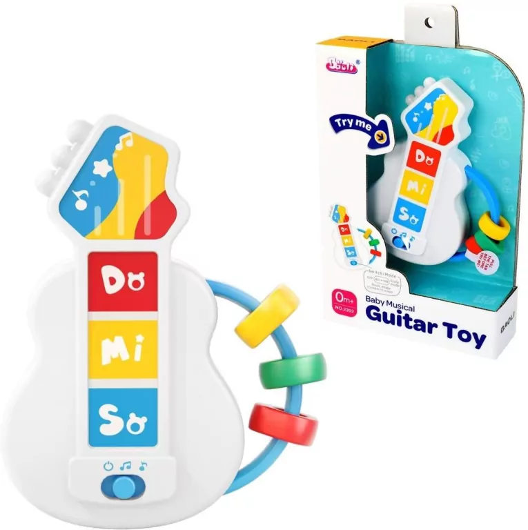 Gitara grzechotka muzyczna dla malucha - tantis.pl