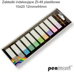 Zakładki indeksujące 12x44mm plastikowe