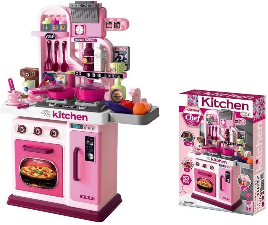 Kuchenka ze światłem i dźwiękiem różowa - tantis.pl