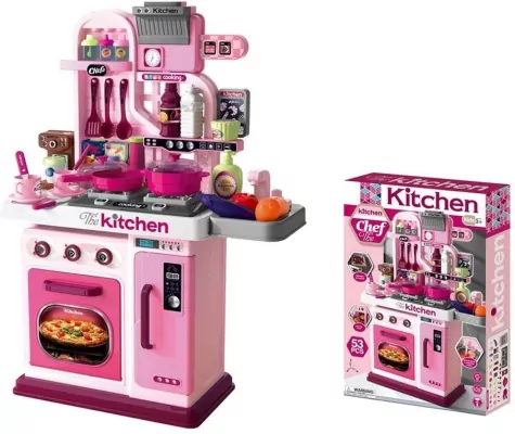 Kuchenka ze światłem i dźwiękiem różowa