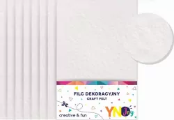 Filc dekoracyjny biały YNJ NOSTER