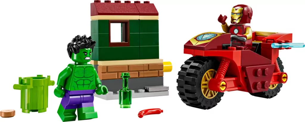 LEGO® Marvel. Iron Man z motocyklem i Hulk 76287 - tantis.pl