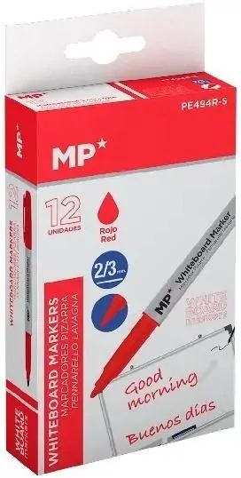 Marker do tablic 2,0/3,0mm czerwony (12szt) - tantis.pl