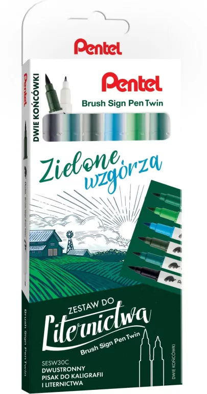 Zestaw do liternictwa Brush SESW30-ST6ZWPL 6 kolorów - tantis.pl