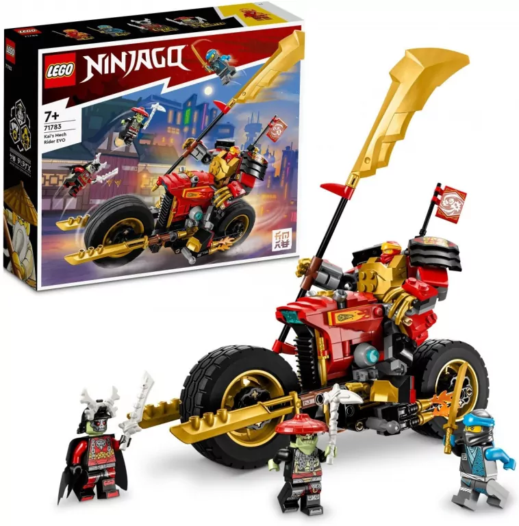 LEGO® NINJAGO®. Jeździec-Mech Kaia EVO. 71783 - tantis.pl