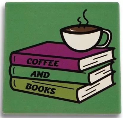 Pulteney Press Podkładka pod kubek Kawa i książki