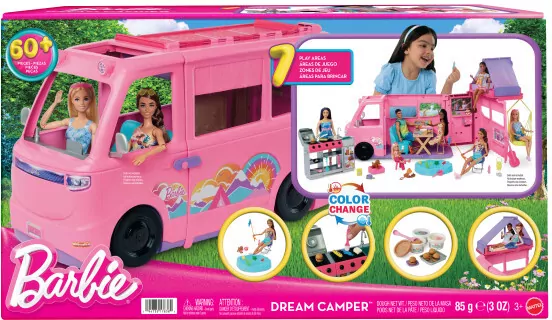 Barbie Dreamcamper Kamper Marzeń Pojazd 2w1 - tantis.pl