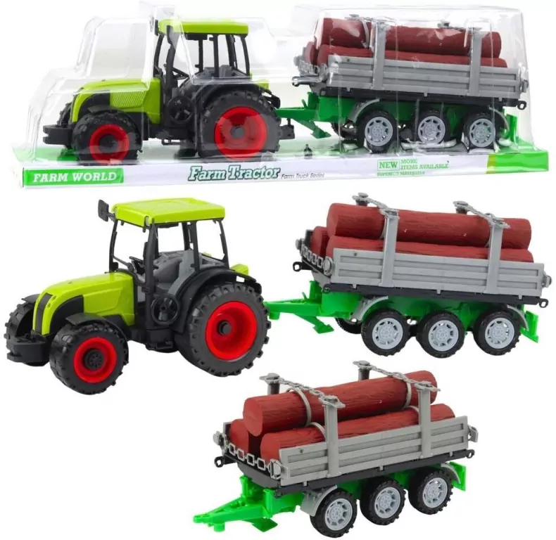 Traktor rolniczy z przyczepą do drewna - tantis.pl