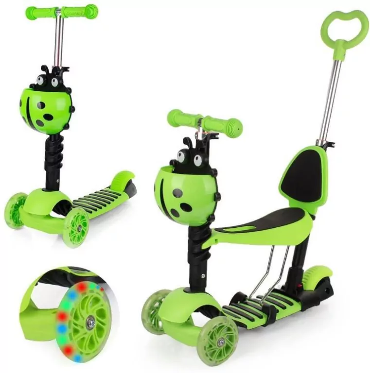 Hulajnoga dla dziecka z siodełkiem balansowa led - tantis.pl