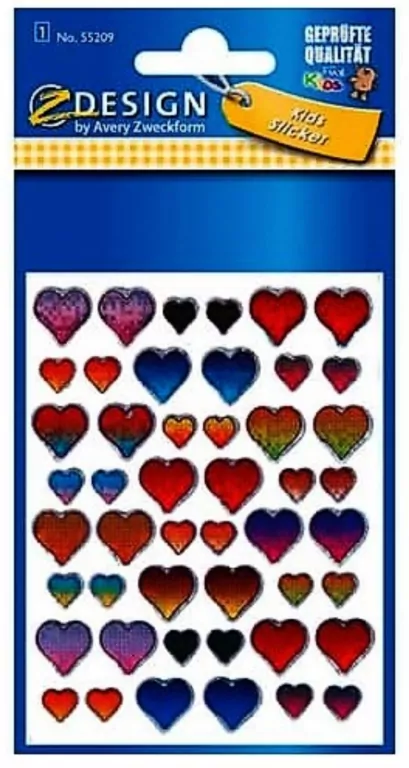 Naklejki. Serca 3D - tantis.pl