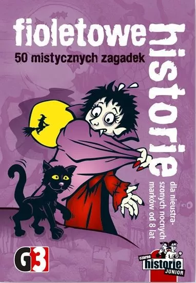 50 mistycznych zagadek. Fioletowe historie. Czarne historie Junior - tantis.pl