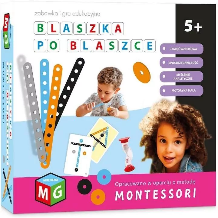 Blaszka po blaszce - gra edukacyjna Montessori - tantis.pl