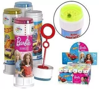 Bańki mydlane 60ml Barbie/Hot Wheels (36szt) - tantis.pl