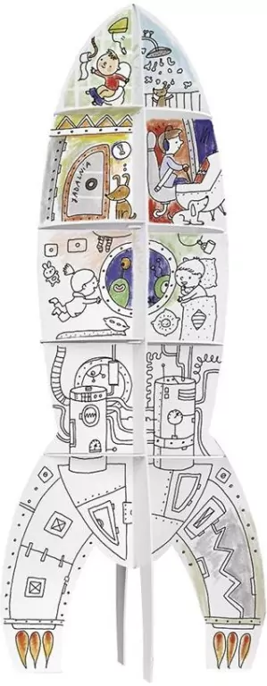 Kolorowanka XXL. Rakieta - tantis.pl