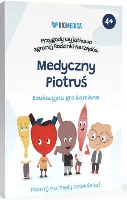 Edukacyjny medyczny Piotruś. Karty do gry