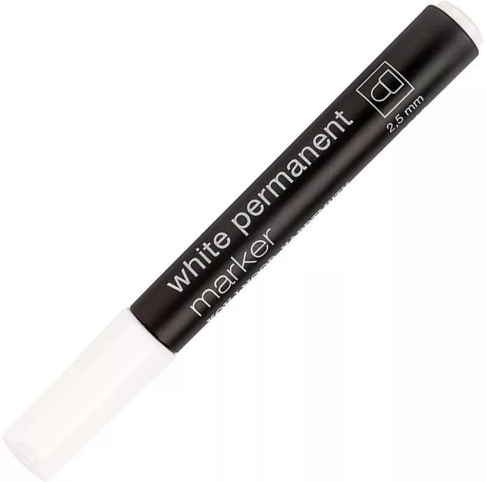 Marker permanentny biały 2,5mm - tantis.pl
